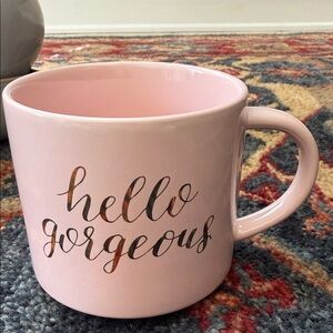 Threshold Pink Mug with 'Hello Gorgeous' Design